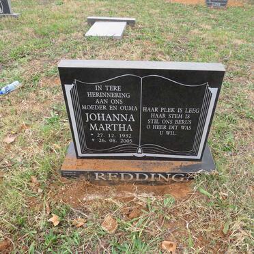 REDDING Johanna Martha 1932-2005