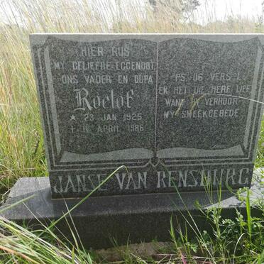 RENSBURG Roelof, Janse van 1925-1986