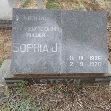 STEYN Sophia J. 1936-1970