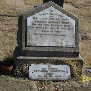 SMIDT Johannes Jurgens 1835-1919 &amp; Catharina Hendrietta 1845-1926