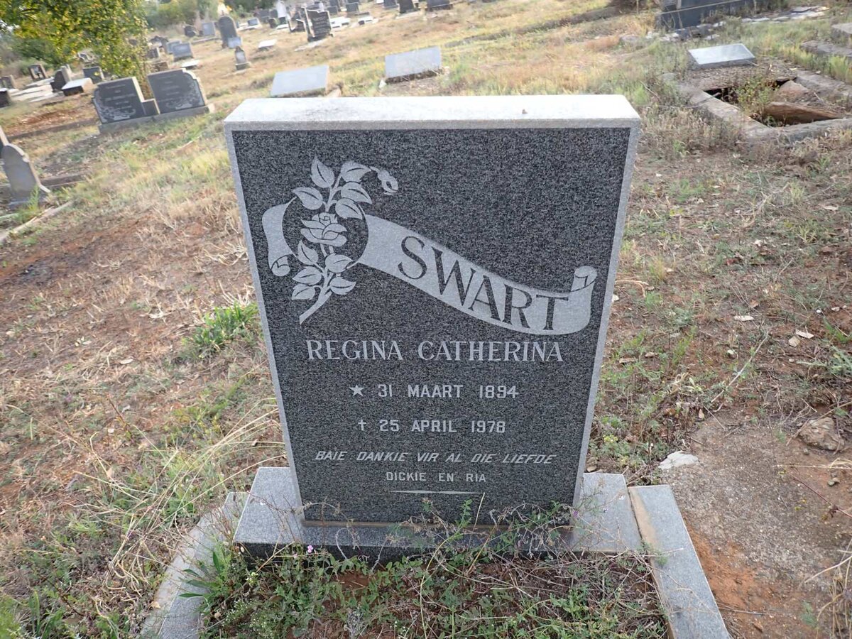 SWART Regina Catherina 1894-1978