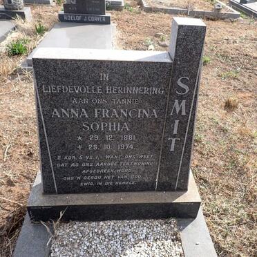 SMIT Anna Francina Sophia 1881-1974