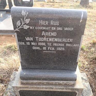 TOORENENBERGEN Arend, van 1886-1929