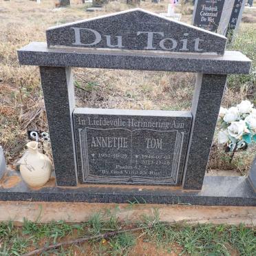 TOIT Tom, du 1948-2013 & Annetjie 1952-