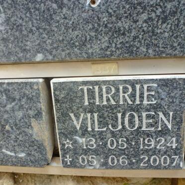VILJOEN Tirrie 1924-2007