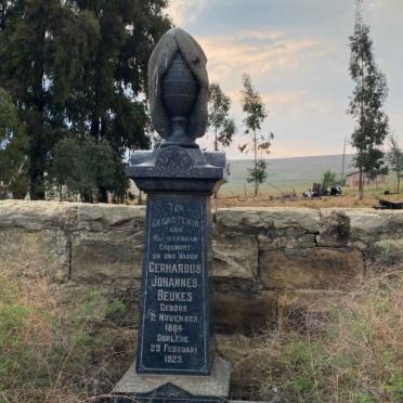 BEUKES Gerhardus Johannes 1864-1925