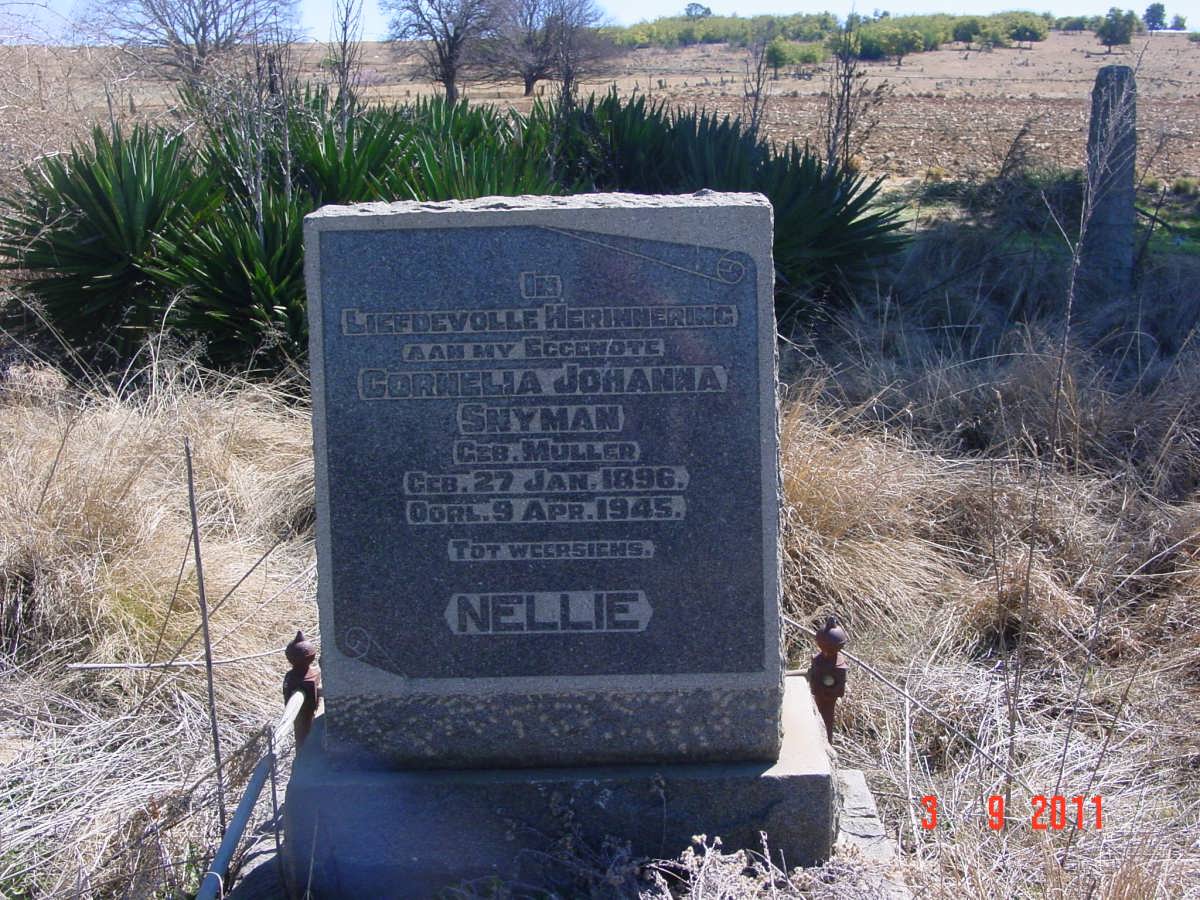 SNYMAN Cornelia Johanna nee MULLER 1896-1945