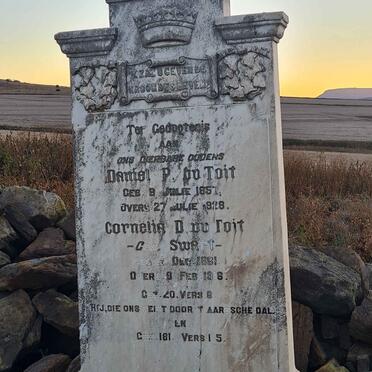 TOIT Daniel P., du 1857-1928 & Cornelia D. SWART 1861-1916  