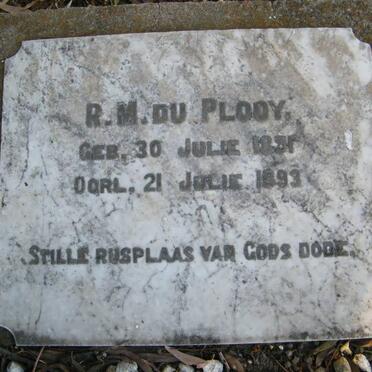 PLOOY R.M., du 1851-1893