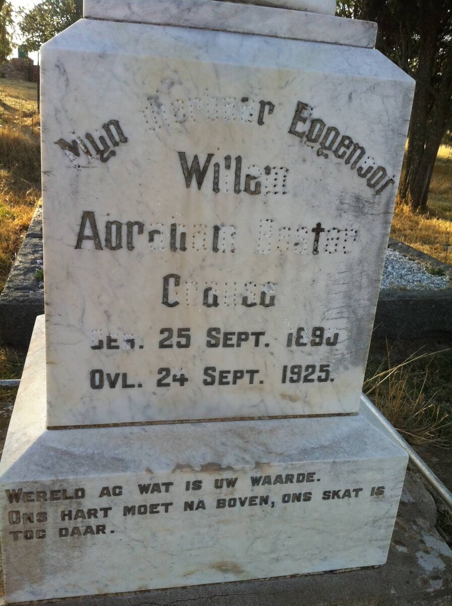 CRAUSE Willem Abraham Bester 1890-1925