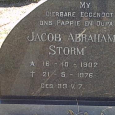 STORM Jacob Abraham 1902-1976