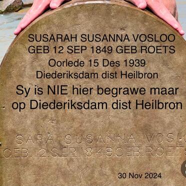 VOSLOO Sara Susanna nee ROETS 1849-