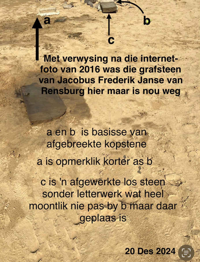 13. Oorsig / Overview - Nog 'n verdwene grafsteen