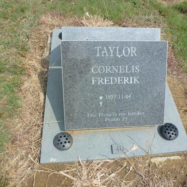 TAYLOR Cornelis Frederik 1957-