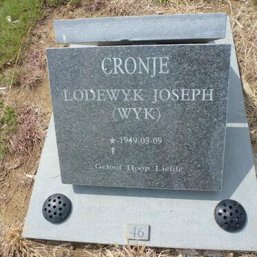 CRONJE Lodewyk Joseph 1949-