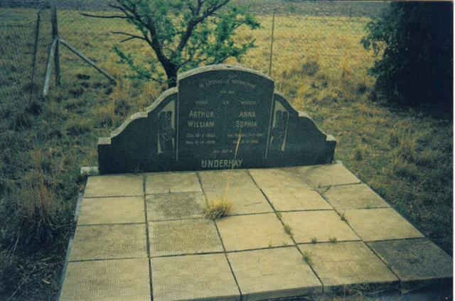 UNDERHAY Arthur William &amp; Anna Sophia