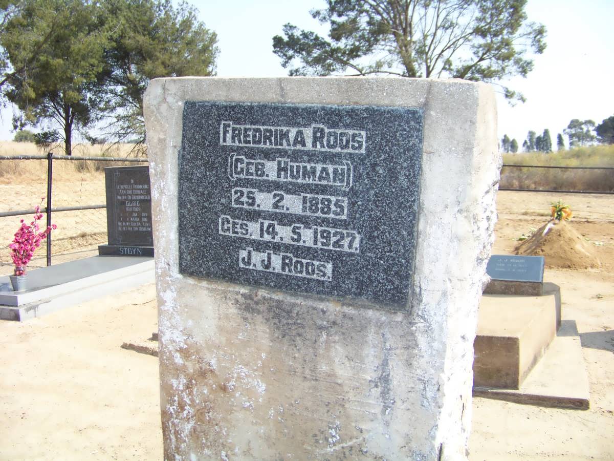 ROOS Fredrika nee HUMAN 1885-1927