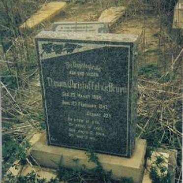 BRUYN Theunis Christoffel, du -1864