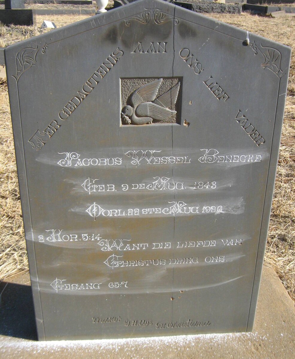 BENECKE Jacobus Wessel 1843-1926