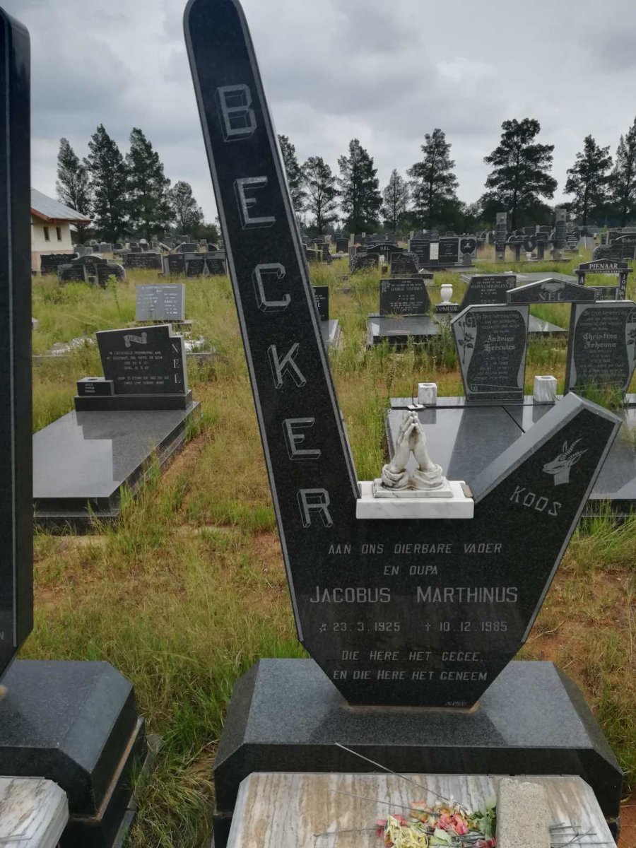 BECKER Jacobus Marthinus 1925-1985