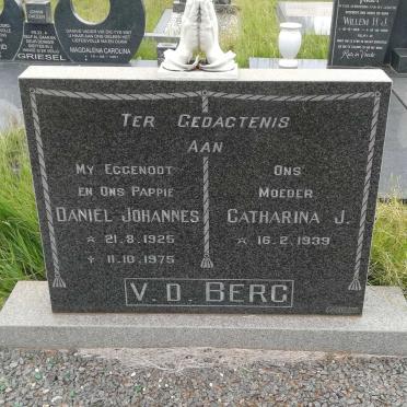 BERG Daniel Johannes, v.d. 1925-1975 &amp; Catharina J. 1939-