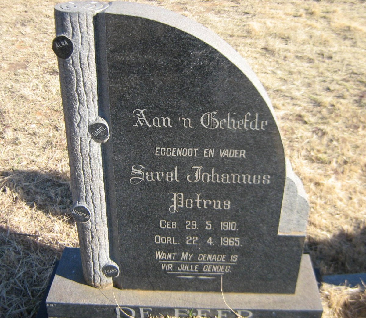 BEER Sarel Johannes Petrus, de 1910-1965