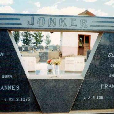 JONKER Johannes 1906-1975 &amp; Francina Herculina Christina Sophia OPPERMAN 1911-1996