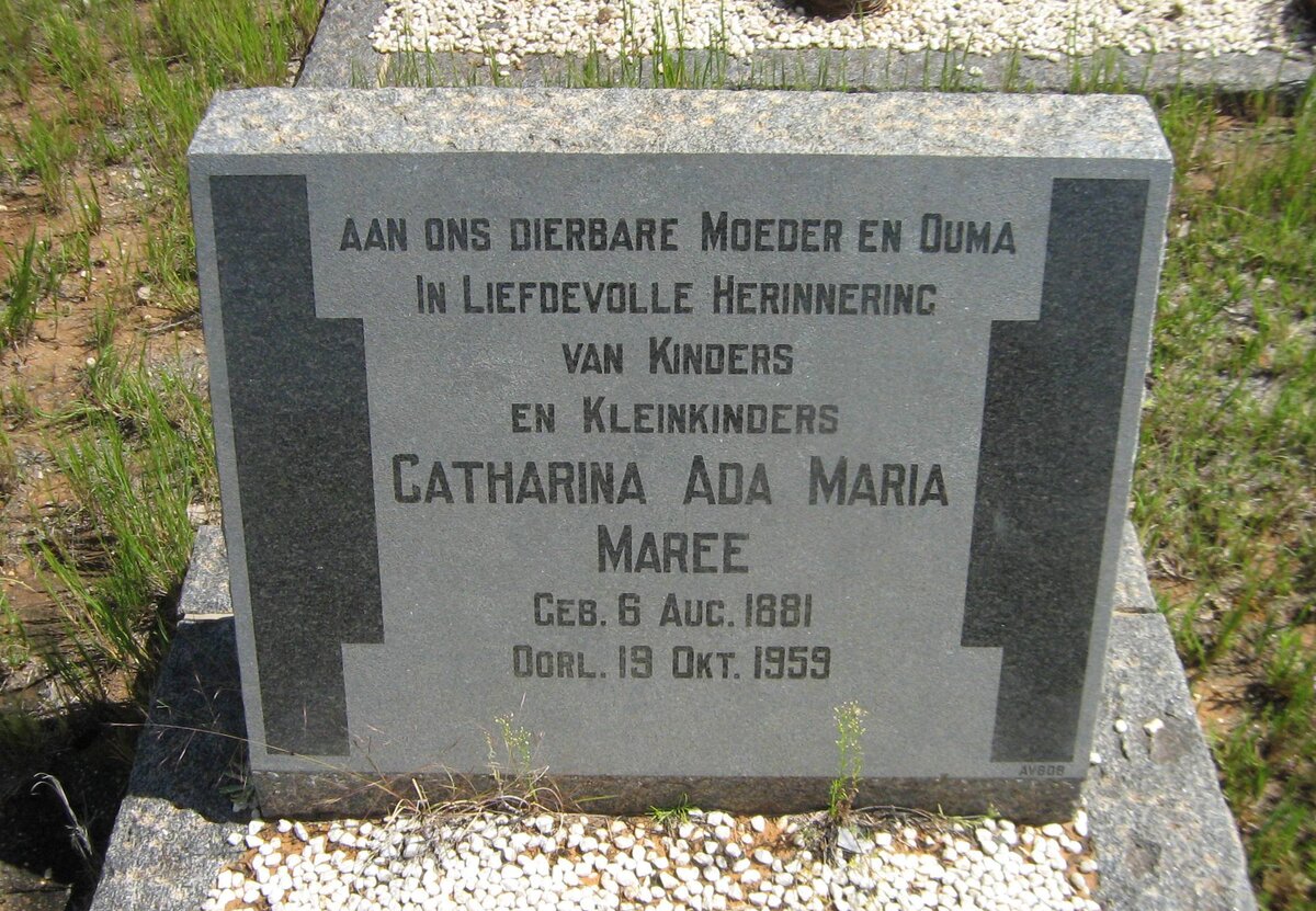 MAREE Catharina Ada Maria 1881-1959
