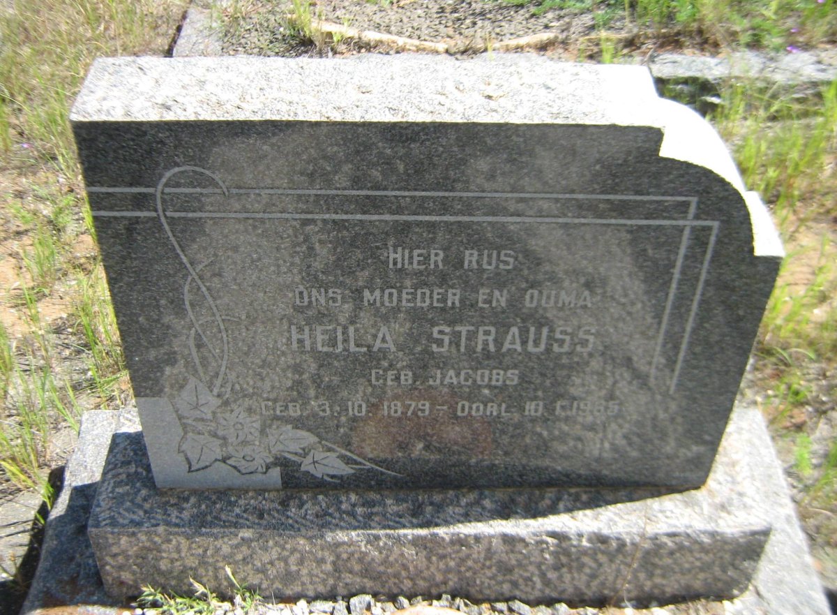 STRAUSS Heila nee JACOBS 1879-1965