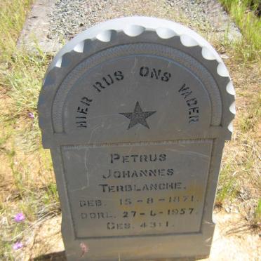 TERBLANCHE Petrus Johannes 1871-1957