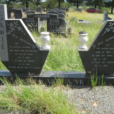 WYK Gawie, van 1900-1985 &amp; Johanna 1916-1993