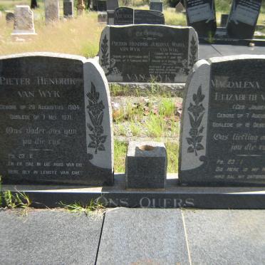 WYK Pieter Hendrik, van 1904-1971 &amp; Magdalena Maryna Elizabeth JOUBERT 1904-1956