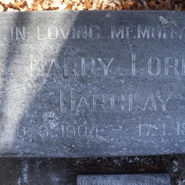 BARCLAY Harry Ford 1904-1990