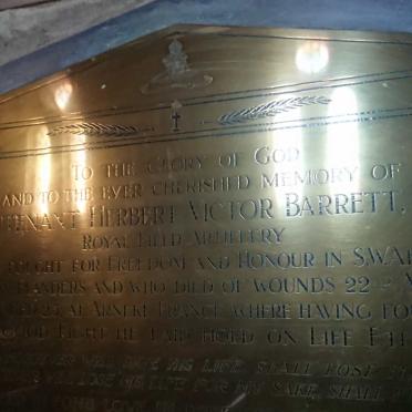 BARRETT Herbert Victor -1918