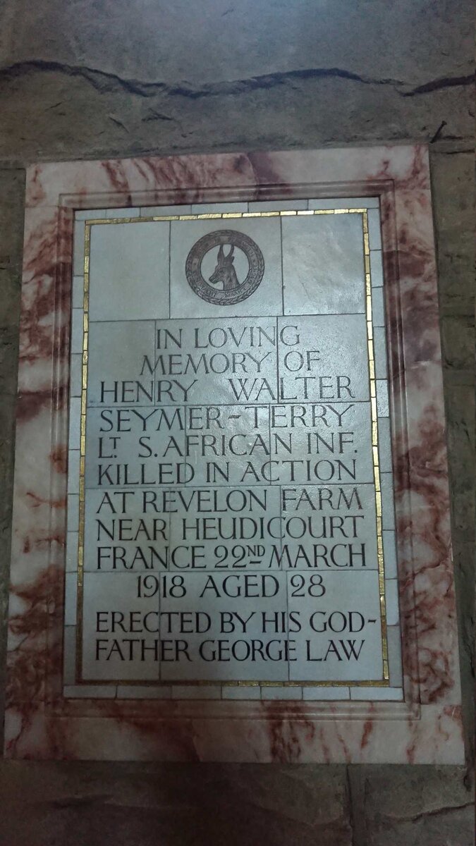 TERRY Henry Walter, SEYMER -1918