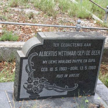 BEER Albertus Wethmar, de 1903-1960