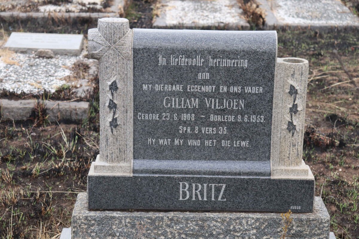 BRITZ Giliam Viljoen 1908-1953
