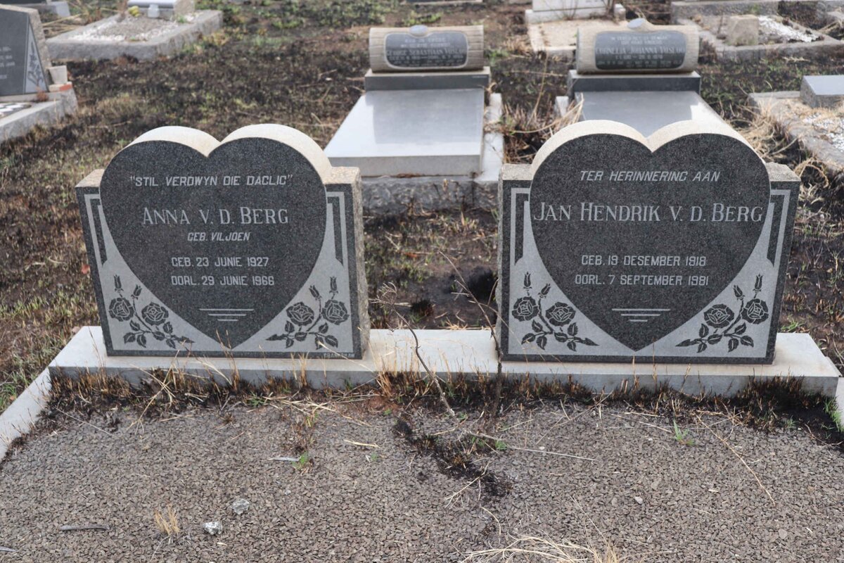BERG Jan Hendrik, v.d. 1918-1981 &amp; Anna VILJOEN 1927-1966