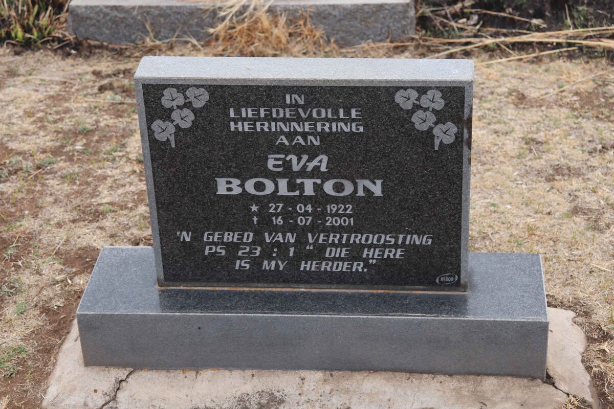 BOLTON Eva 1922-2001