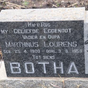 BOTHA Marthinus Lourens 1900-1959