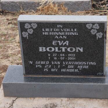 BOLTON Eva 1922-2001