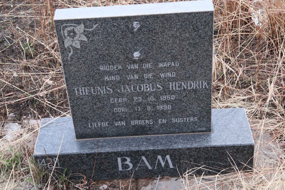 BAM Theunis Jacobus Hendrik 1950-1990