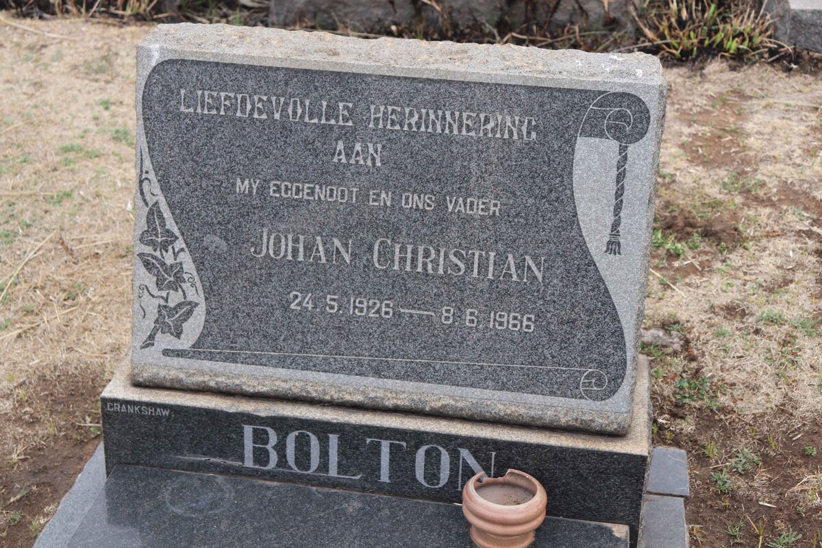 BOLTON Johan Christian 1926-1966