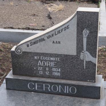 CERONIO Adrie 1934-1966