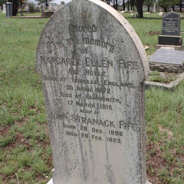 FIFE Margaret Ellen nee HOYLE 1872-1915 :: FIFE John Stranack 1896-1923