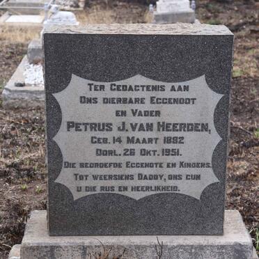 HEERDEN Petrus J., van 1882-1951