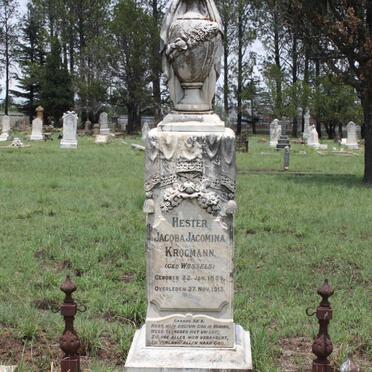 KROGMANN Hester Jacoba Jacomina nee WESSELS 185?-1913