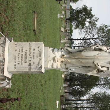 KROGMAN Catharina Elizabeth nee ODENDAAL 1881-1924