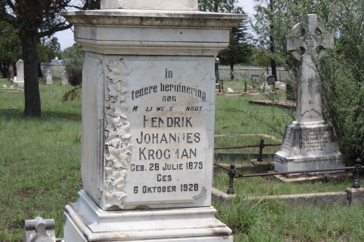 KROGMAN Hendrik Johannes 1875-1928