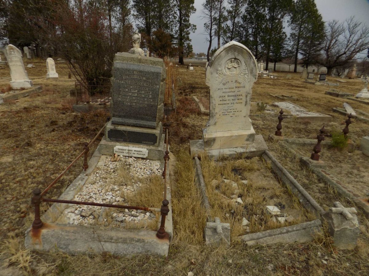 MANDY Aletta Cornelie nee SCHOEMAN 1886-1918 :: SCHOEMAN Maggie -1899